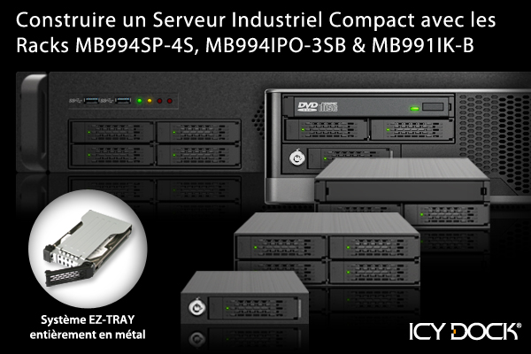 Build a Compact Industrial Server with MB994SP-4S, MB994IPO-3SB & MB991IK-B mobile racks