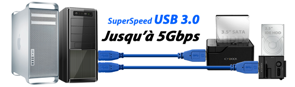 MB981U3-1SA SuperSpeed USB 3.0 up to 5Gbps Transfer rate