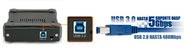 foto del puerto USB 3.0 del mb991u3-1sb