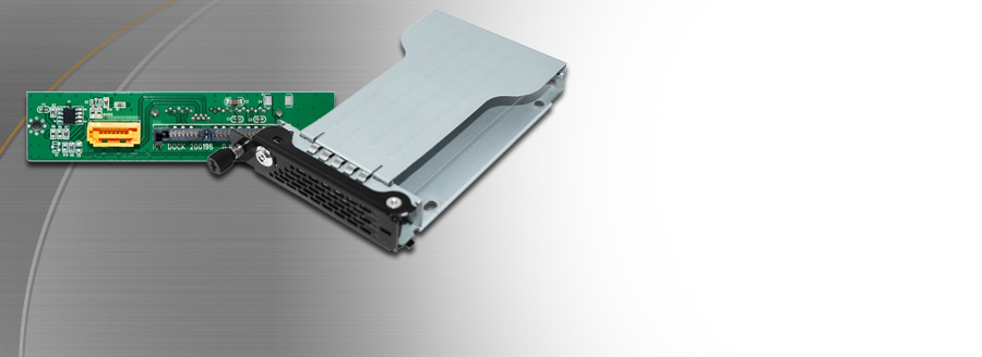 CO991ITL-B 1 x 2.5” SAS/SATA SSD/HDD clé de verrouillage & tiroir à vis moletées + circuit imprimé