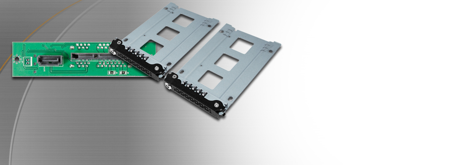 CO992ST-B 2 x 2.5” SATA 6Gbps SSD/HDD clé de verrouillage du tiroir + circuit imprimé