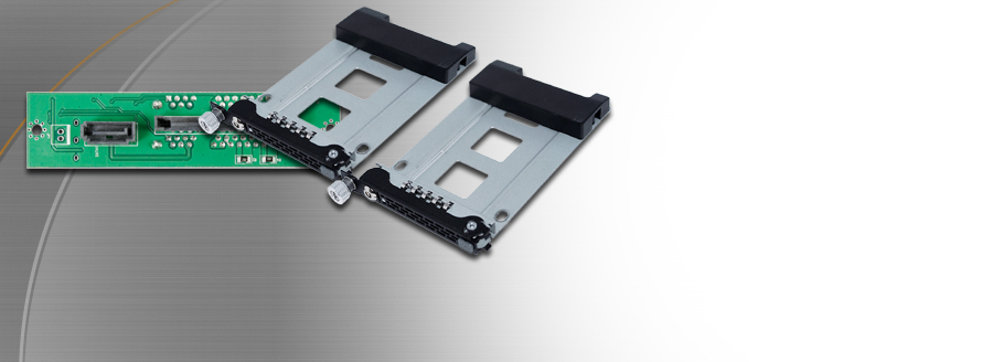 CO992STL-B 2 x 2.5” SATA 6Gbps SSD/HDD clé de verrouillage & tiroir à vis de serrage + circuit imprimé